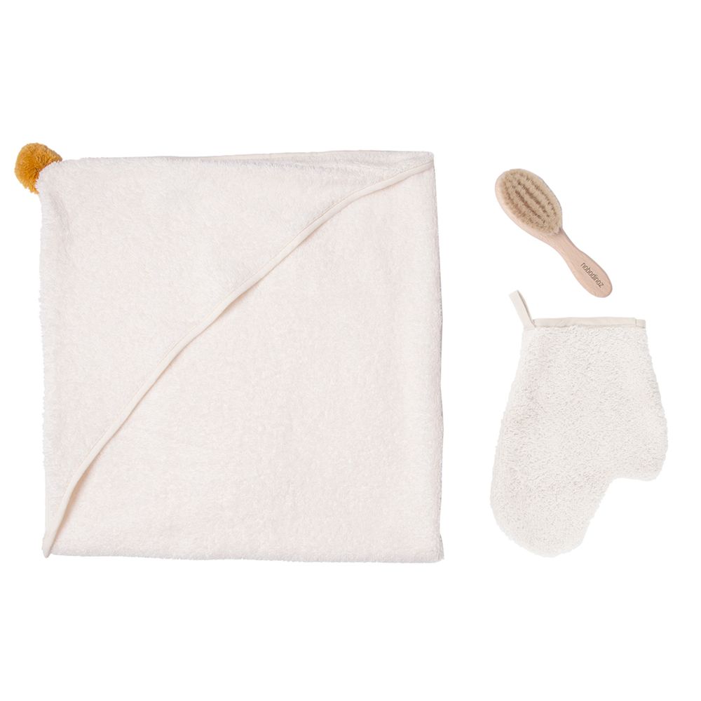 Nobodinoz - So Cute Baby Bath Set - Natural