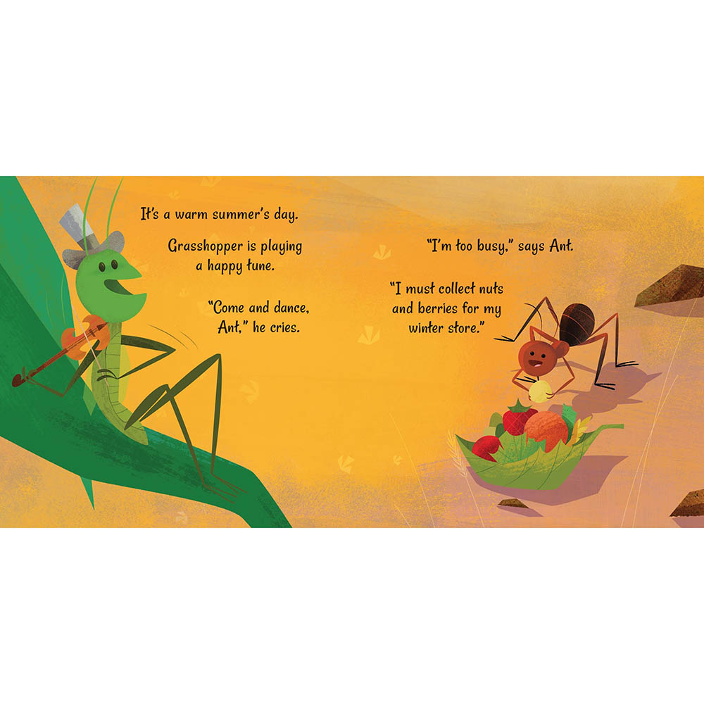 كتب اللوحة الصغيرة: النملة والجندب