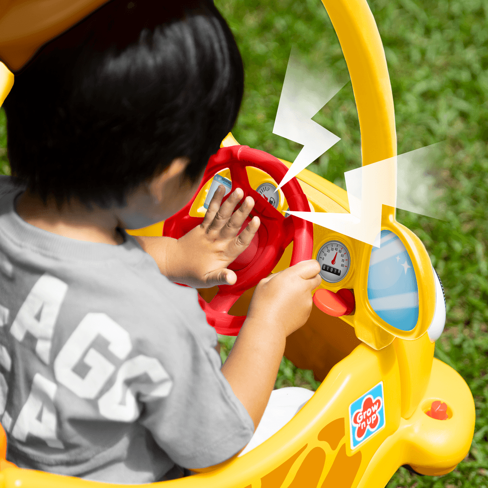 Grow'n Up - Zuma The Zoo Ride-On Coupe - Yellow