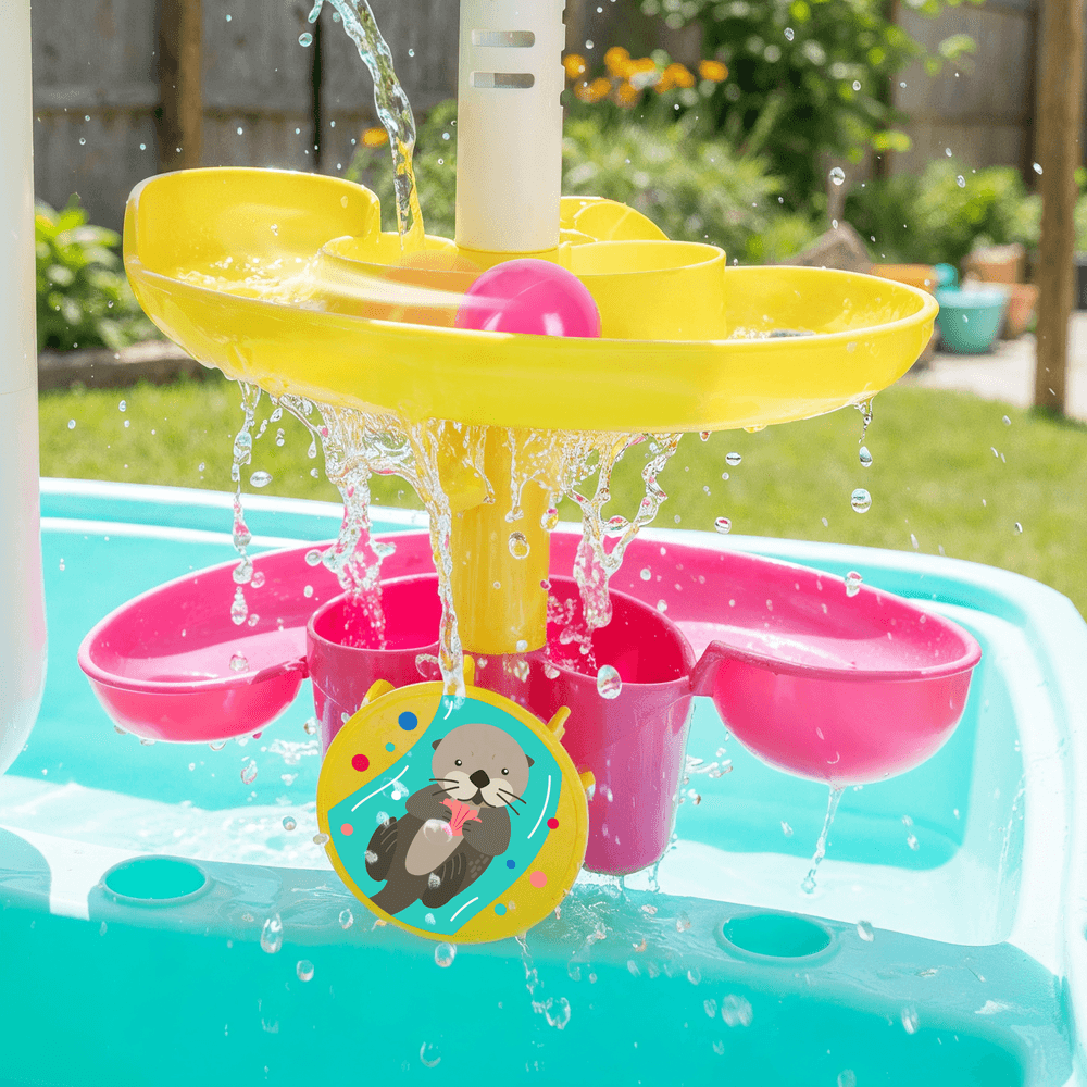 Grow'n Up - Splash N Slide Fun Water Table - Multicolor - 13 Pc Set