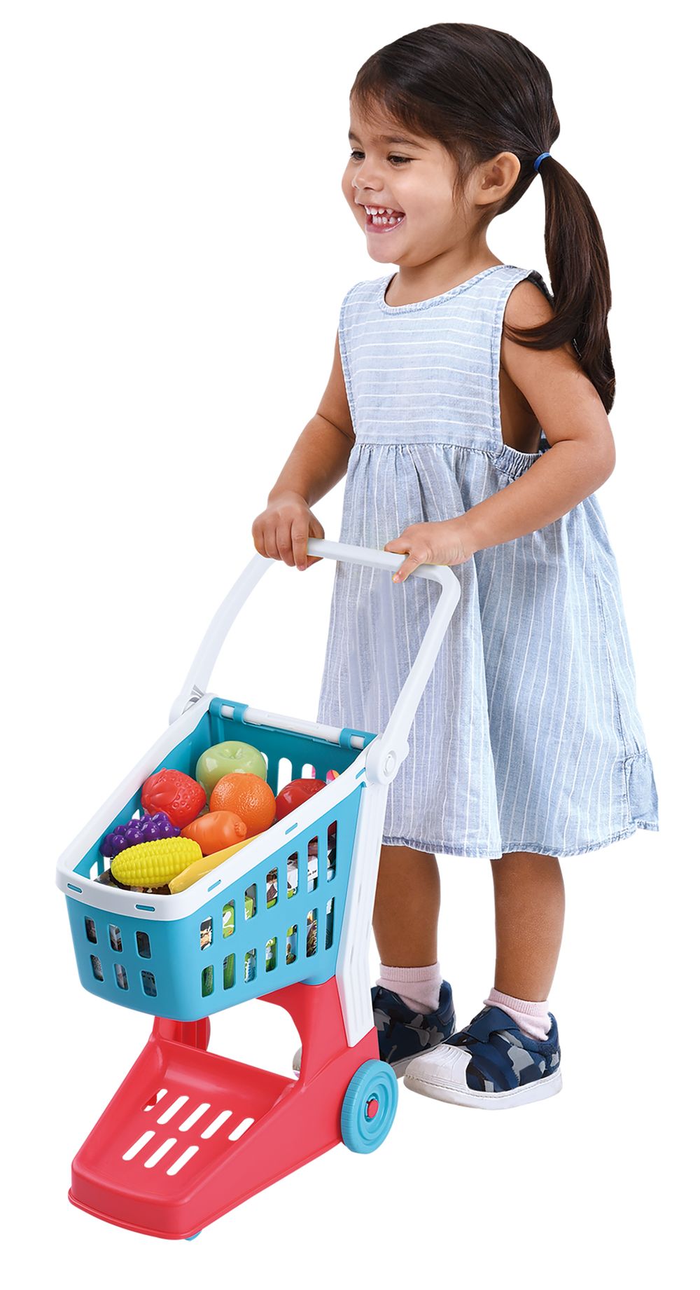 PlayGo - Supermarket Push Trolley - 9 Pcs