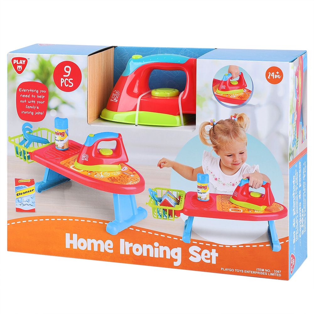PlayGo - Home Ironing Set - 9 Pcs