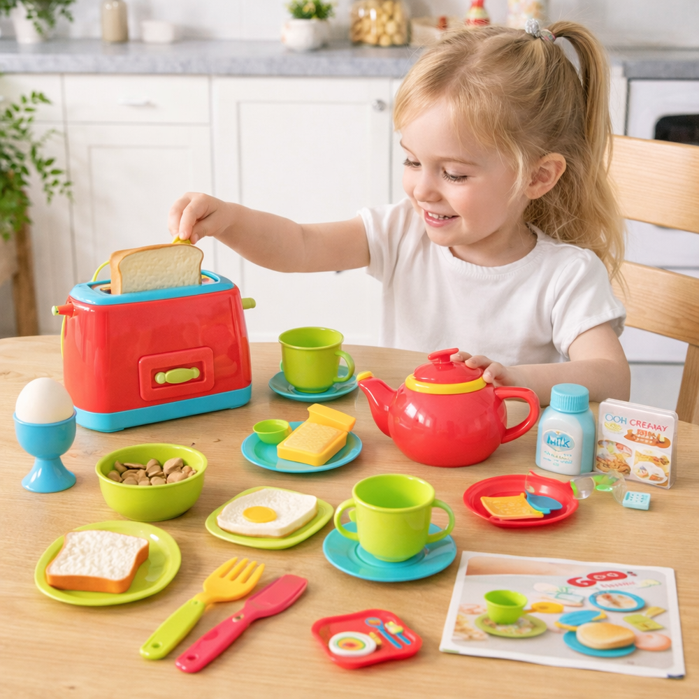 PlayGo - Breakfast Toaster Set - 25 Pcs