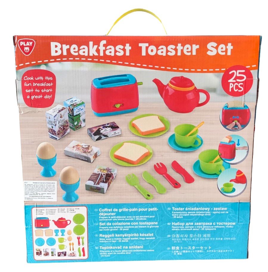 PlayGo - Breakfast Toaster Set - 25 Pcs