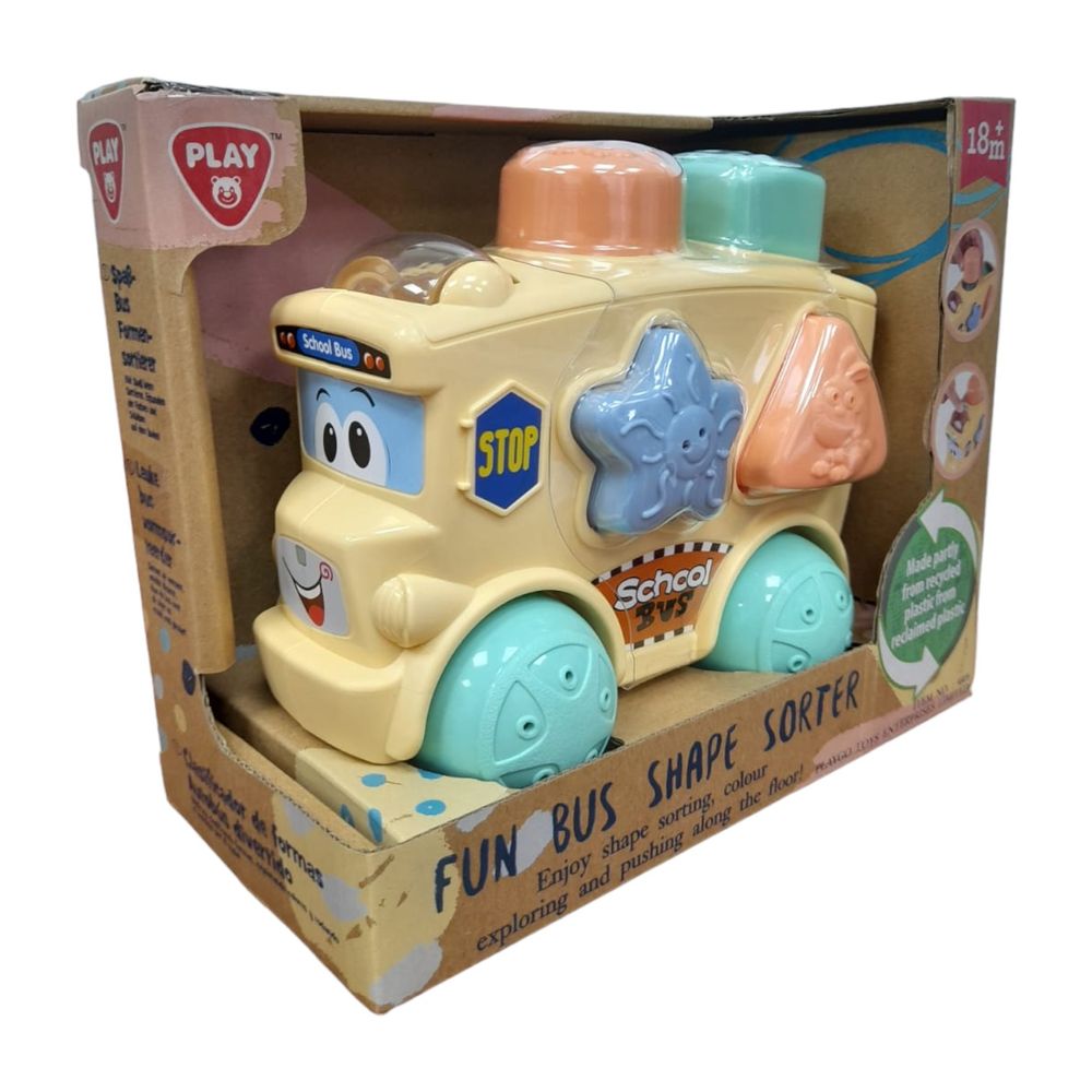 PlayGo - Fun Bus Shape Sorter - Pastel