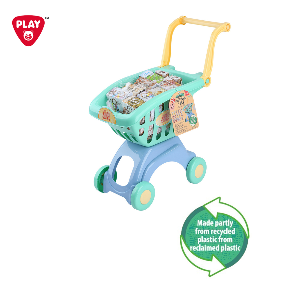 PlayGo - Shopping Cart Toy Set - 18 Pcs
