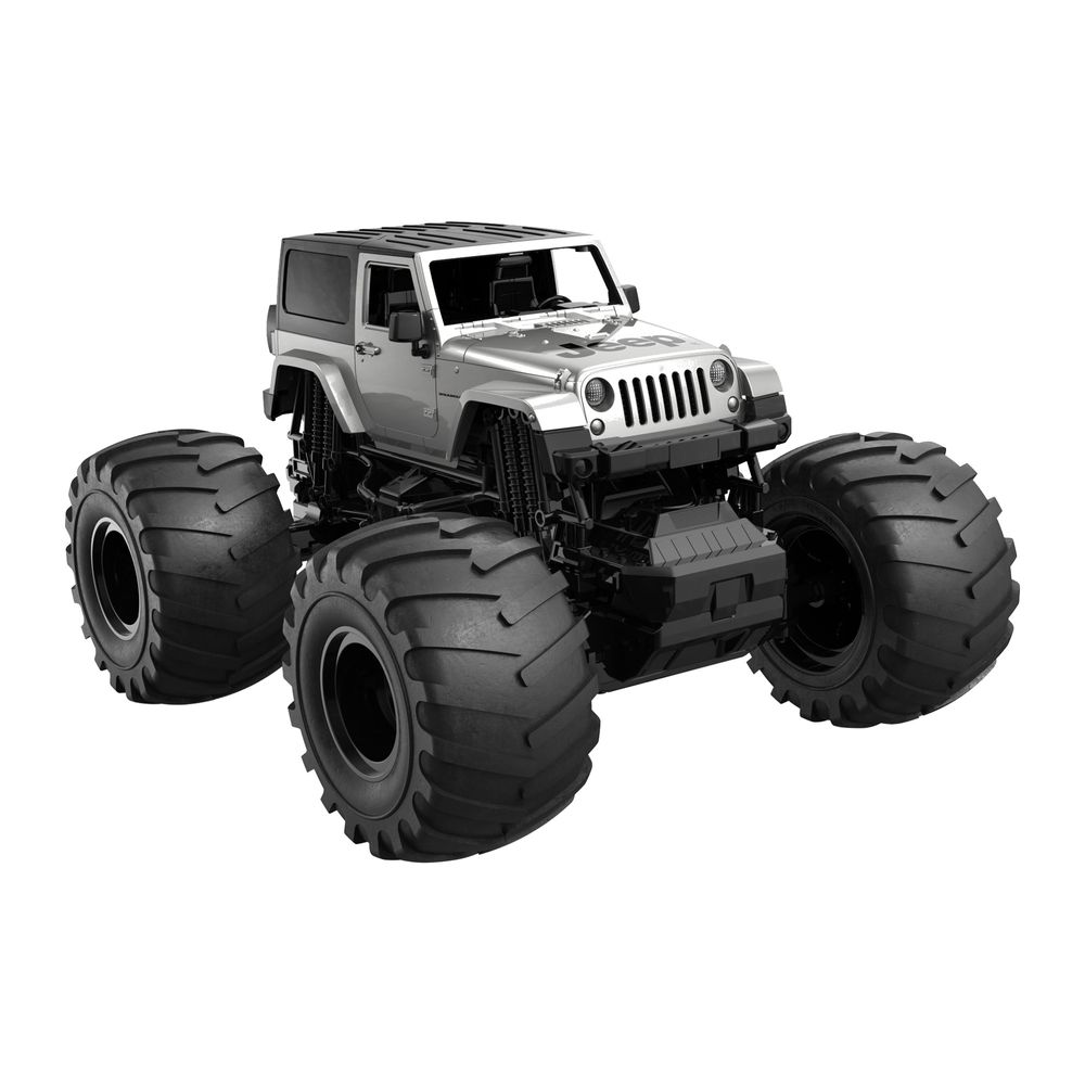 Double E - 1:14 Jeep Wrangler Remote Control Off-Road Monster Truck - Color May Vary - 1 Pc