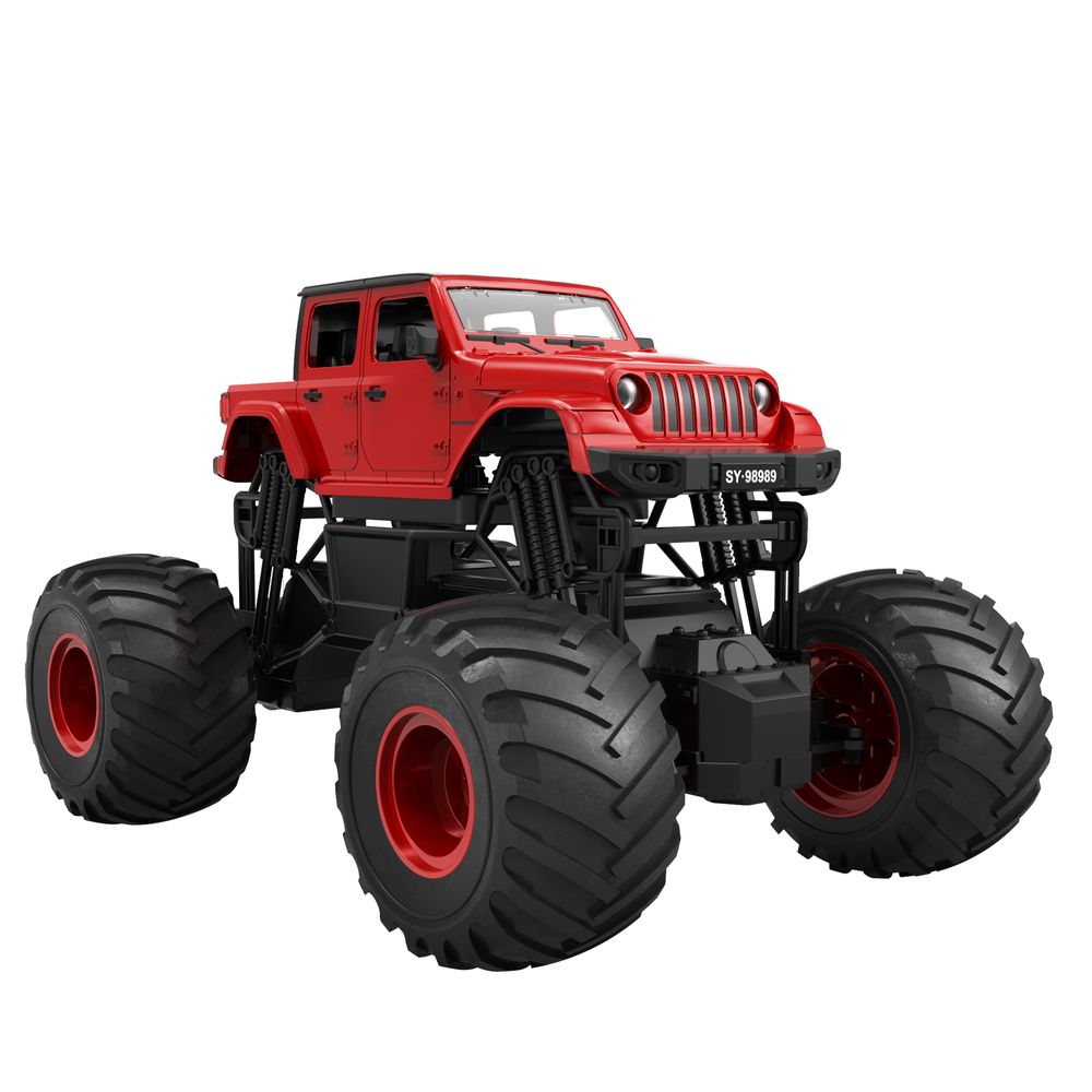 Double E - 1:8 Jeep Wrangler Radio Control Off-road Monster Truck - Color May Vary - 1 Pc