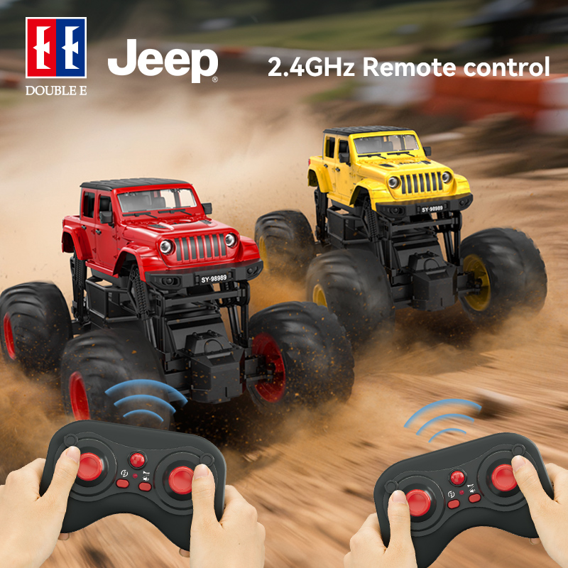 Double E - 1:8 Jeep Wrangler Radio Control Off-road Monster Truck - Color May Vary - 1 Pc
