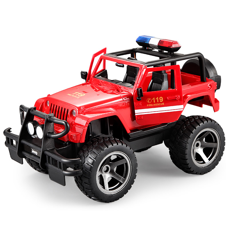 DOUBLE E - 1:12 Jeep Fire Rescuer - Red