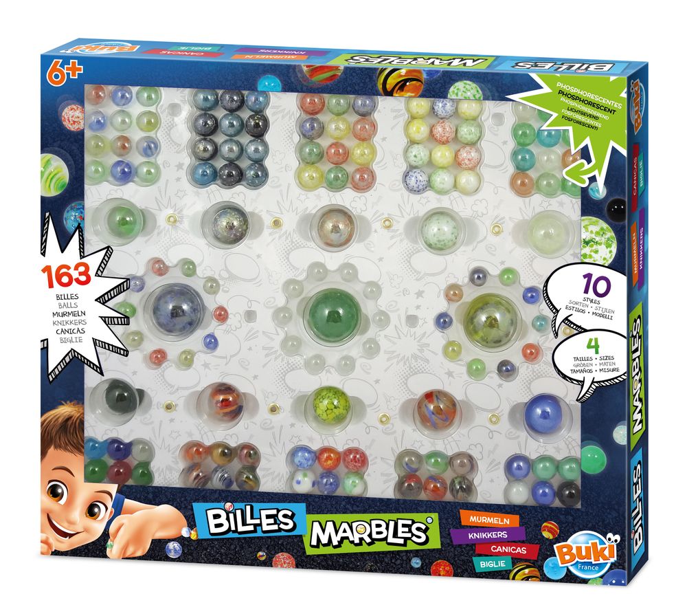 Buki France - Box Of Marbles - 163 Pcs