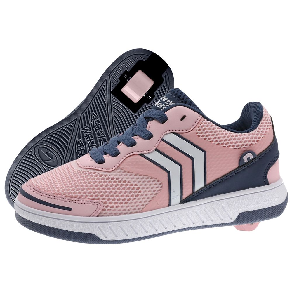 Breezy Rollers Shoes with Wheels for Kids Pink/Blue