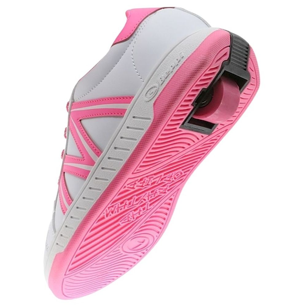 Breezy Rollers Shoes with Wheels for Kids - Pink/White