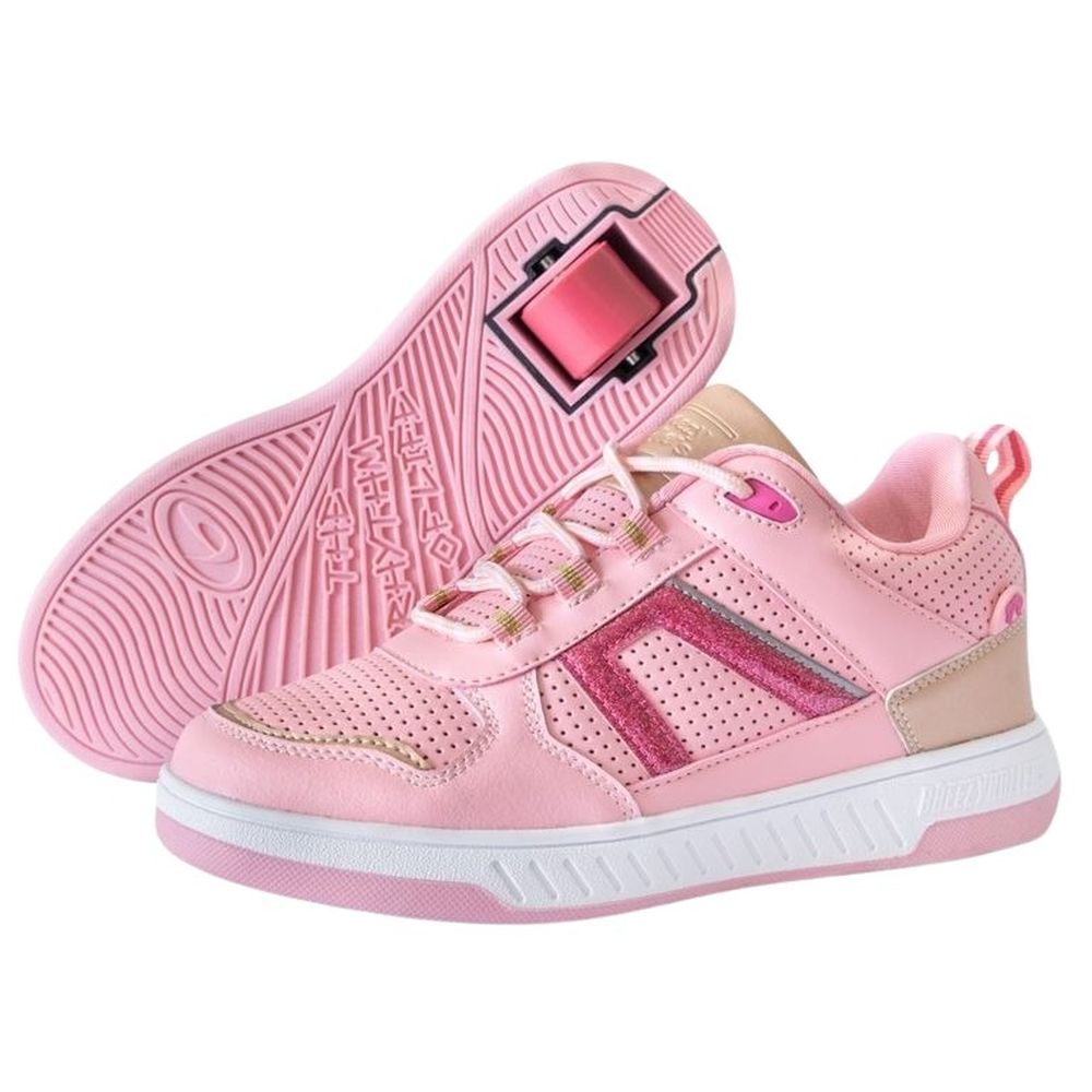 Breezy Rollers Shoes with Wheels for Kids - Pink