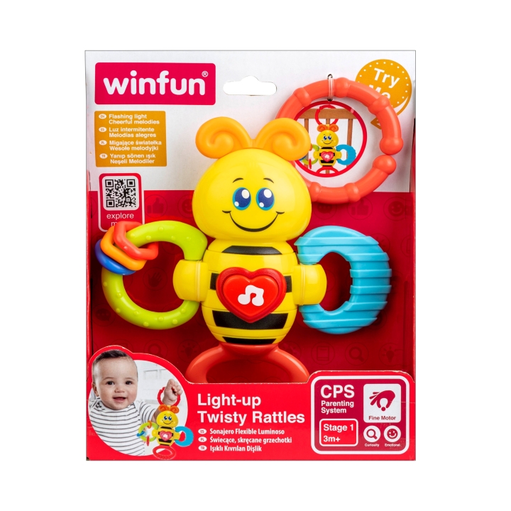Winfun - Light‑Up Twisty Rattles - Bee