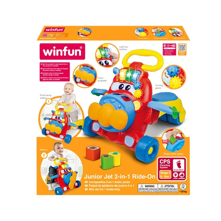 Winfun - 2-In-1 Junior Jet Ride-On