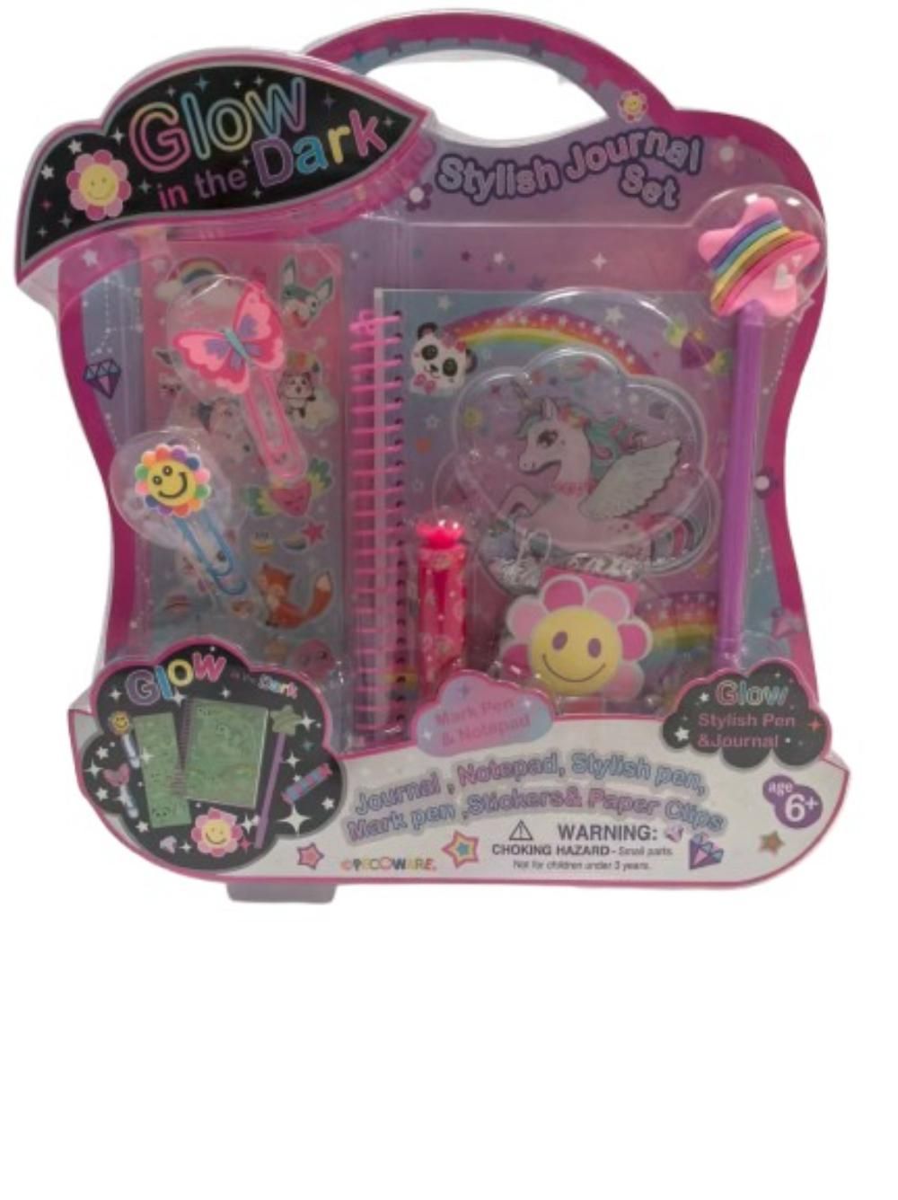 Pecaware - Glow In The Dark Stylish Journal Set - Multicolor