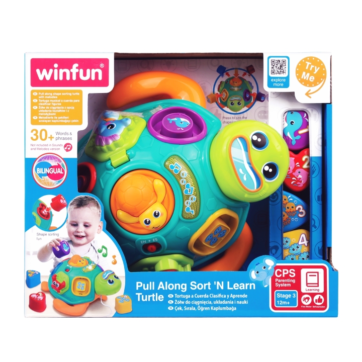 Winfun - Pull Along Sort 'N Learn Turtle