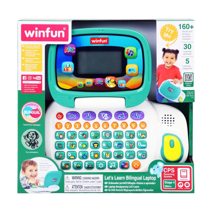 Winfun - Let's Learn Bilingual Laptop Early Learning Toy