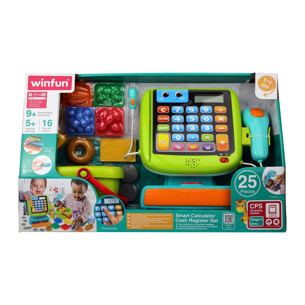 WinFun - Smart Calculator Cash Register Set - 25pcs