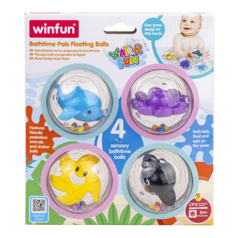 WinFun - Bathtime Pals Floating Balls - 4 Pcs