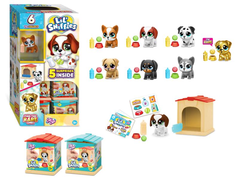 Funville - Cute Club Lil Puppies Collectible - Color & Style May Vary - 1 Pc