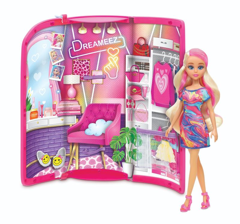 Funville - Dreameez Fashion Doll With Fashion Carry Case - 2 Pcs