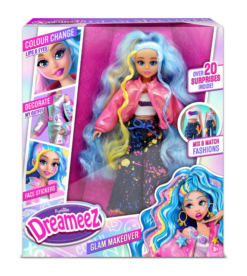 Funville - Dreameez Ultra Glam Makeover Doll Set