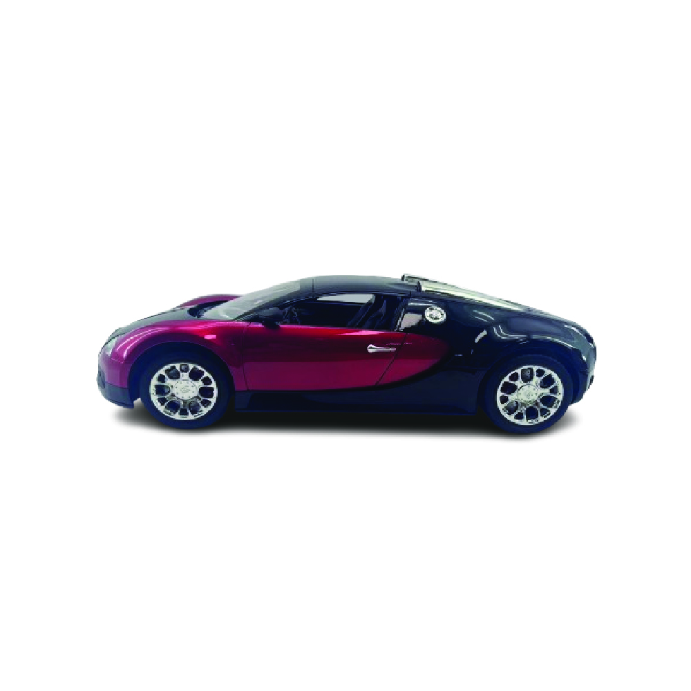 Sam Toys - 1:10 Bugatti R/c Car- Blue & Red Assorted Color