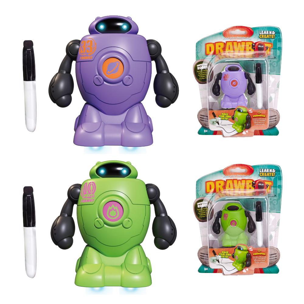 Sam Toys - Drawbot Line Tracker Robot Toy for Kids - 1 Pc - Color May Vary