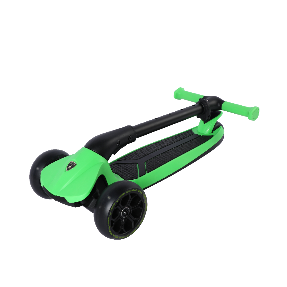 Lamborghini - 3-Wheel Kids Scooter With Adjut Height - Green