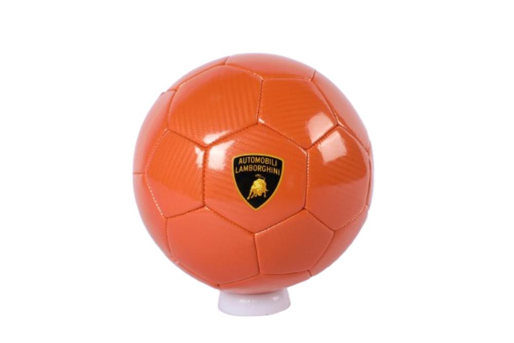 Lamborghini - Size 5 PU Carbon Fiber Soccer Ball - Orange