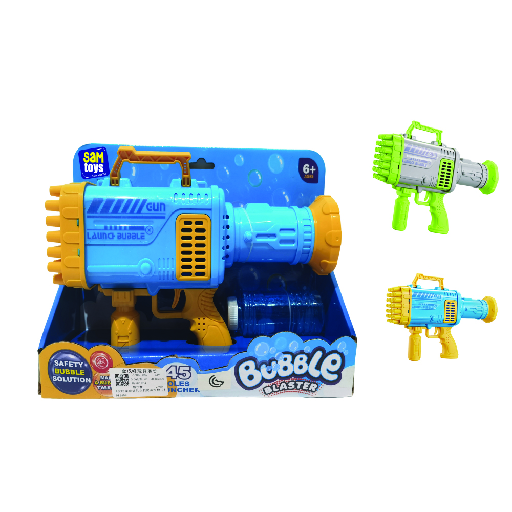 Sam Toys - Soap Bubble Gun Bazooka 45 Hole Machine