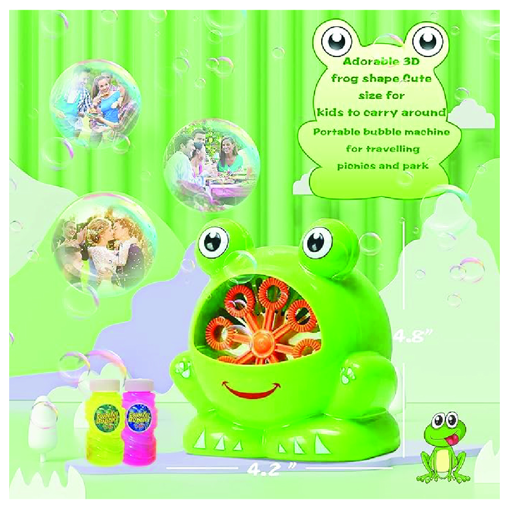 Sam Toys - Manual Frog Bubble Machine Toy