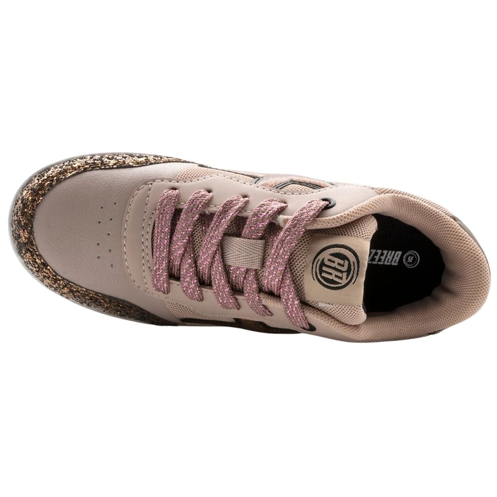 Breezy Rollers Glitter Shoes with Wheels for Kids Beige/Pink