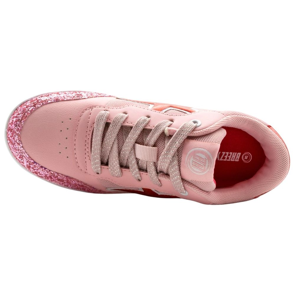 Breezy Rollers Glitter Shoes with Wheels for Kids - Pink