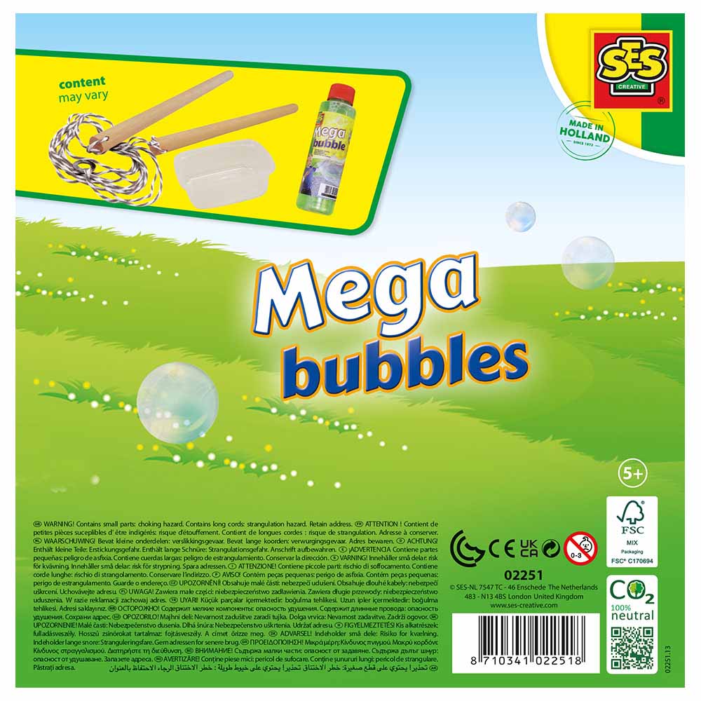 SES Creative - Mega Bubble Blower With Solution - 200 ml