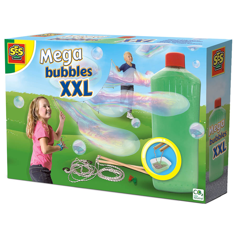 SES Creative - Mega Bubble Blower With Solution - 750 ml - XXL