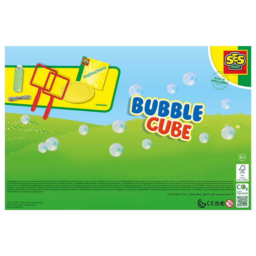 SES Creative - Bubble Cube With Solution - 200 ml