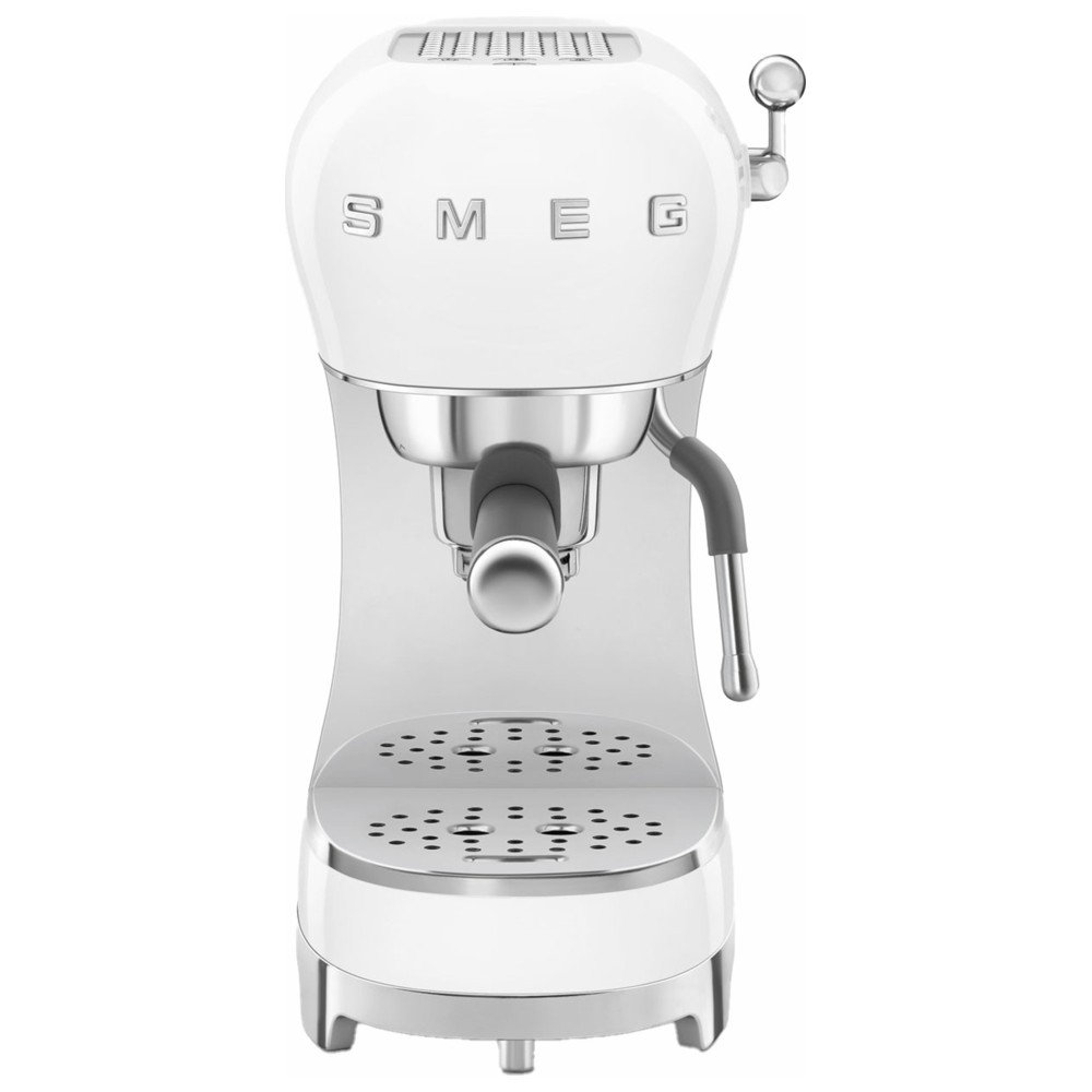 Smeg - 50's Retro Style Aesthetic Espresso Coffee Machine - White - 1 L
