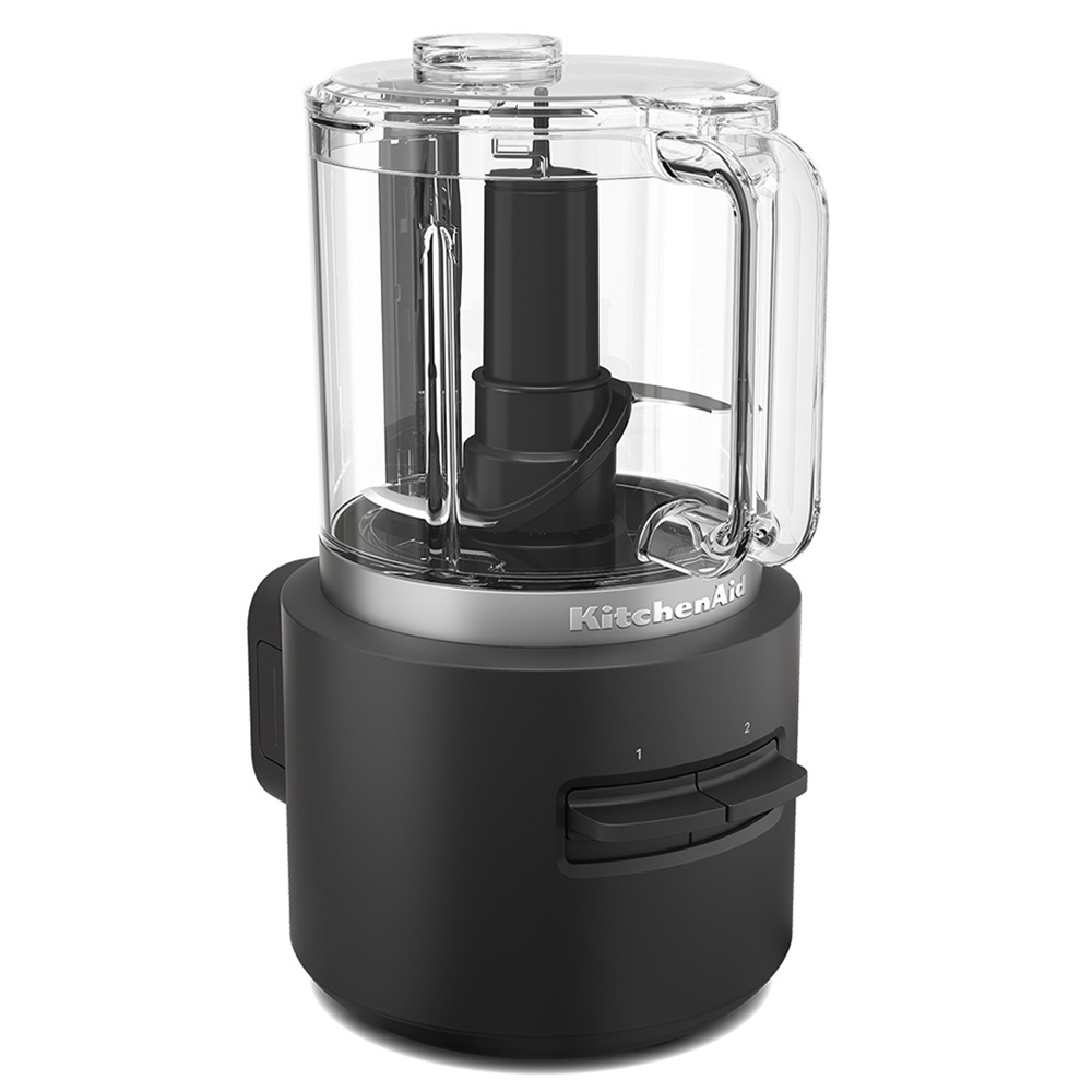 KitchenAid - Cordless Food Chopper With Battery - Black - 12 V - 1.18 L