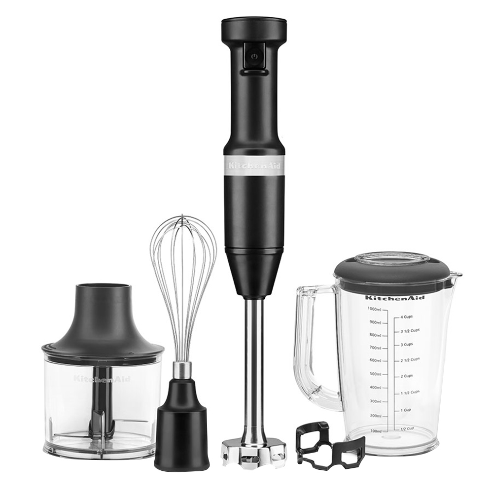 KitchenAid - Corded Hand Blender - Matte Black - 180 W - 1 L