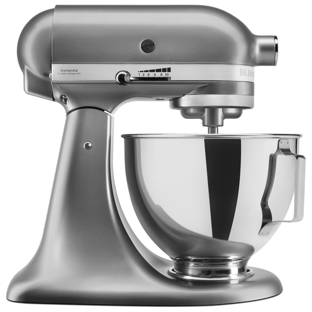 KitchenAid - Tilt Stand Mixer - Contour Silver - 275 W - 4.3 L