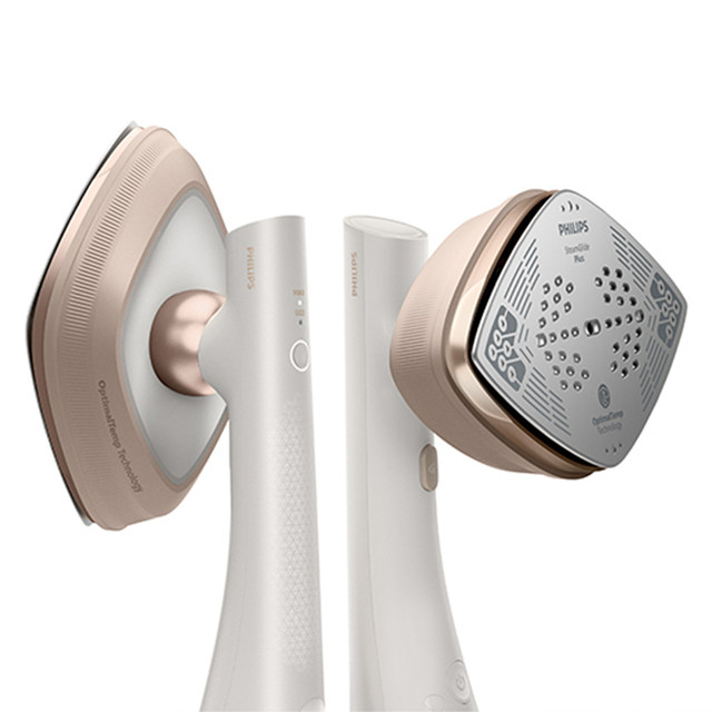 Philips - Oneturn Hybrid Iron And Steamer - White/Nougat
