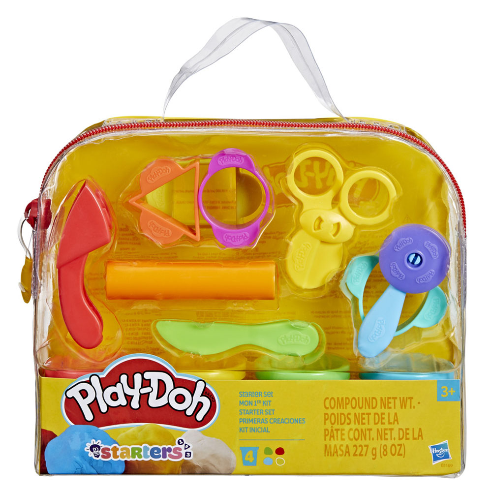 Play-Doh - Starter Storage Tote Dough Compound Playset - 9 Pc Set