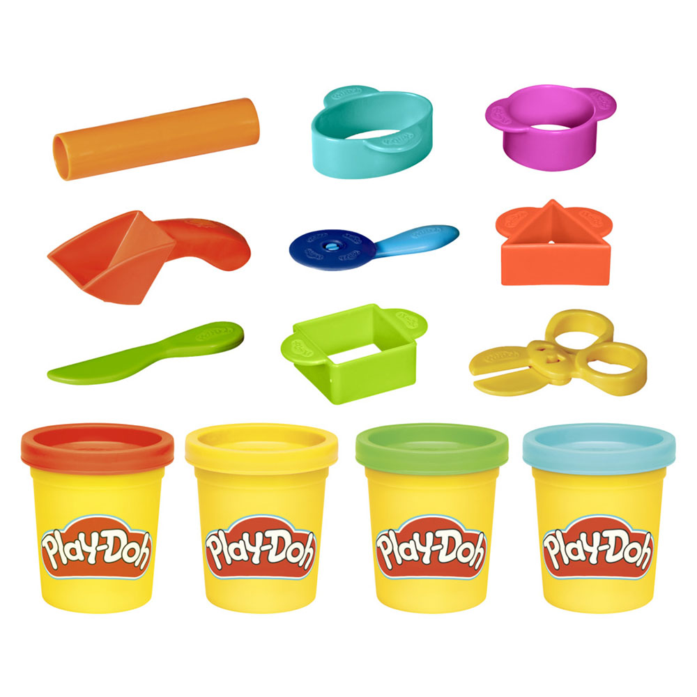 Play-Doh - Starter Storage Tote Dough Compound Playset - 9 Pc Set