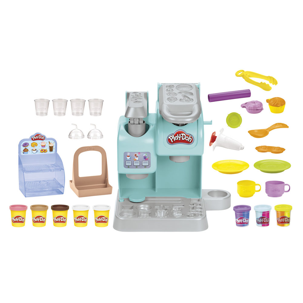 Play-Doh - Kitchen Creations Super Colourful Cafe Dough Compound Playset - 28 Pc Set