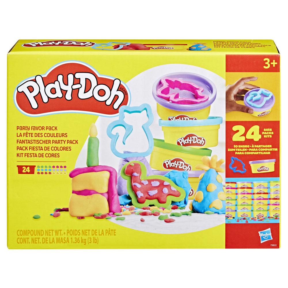 Play-Doh - Party Favor Pack Modelling Compound With Cutters - 1.36 Kg - 24 Pc Set