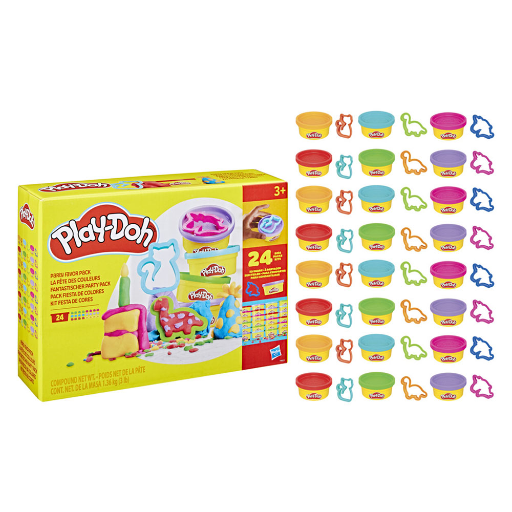 Play-Doh - Party Favor Pack Modelling Compound With Cutters - 1.36 Kg - 24 Pc Set