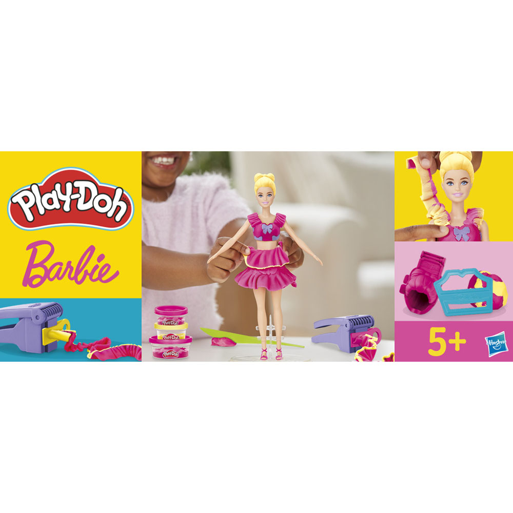 Play-Doh - Barbie Ruffles And Bows Dough Compound Playset - 9 Pc Set